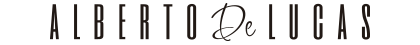 Logo de Alberto de Lucas negro